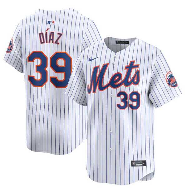 Men's New York Mets #39 Edwin Diaz White 2024 Home Limited Stitched Baseball Jersey Dzhi,We sell and wholesale Men's New York Mets #39 Edwin Diaz White 2024 Home Limited Stitched Baseball Jersey Dzhi on line form chian!